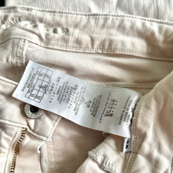 GUESS Los Angeles - Women’s (Sz 28) Waist 28.5”, Hip 39” Beige Tan Stretch Jeans - Picture 2 of 5